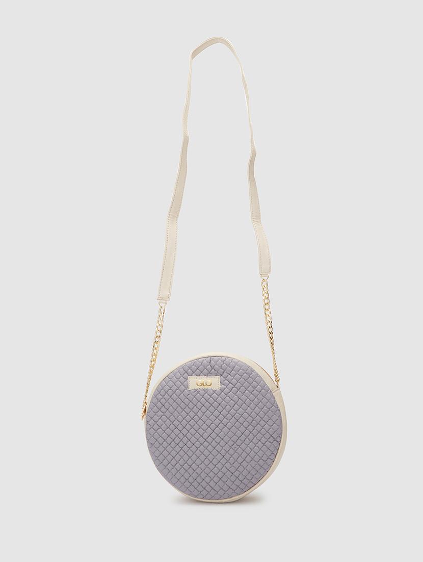 purple leatherette (pu) sling bag - 20019106 -  Zoom Image - 0