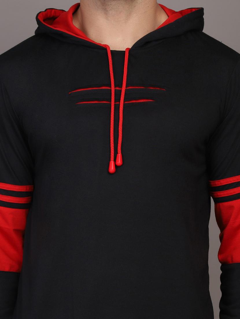 hood neck color block sweatshirt - 20021271 - Standard Image - 4