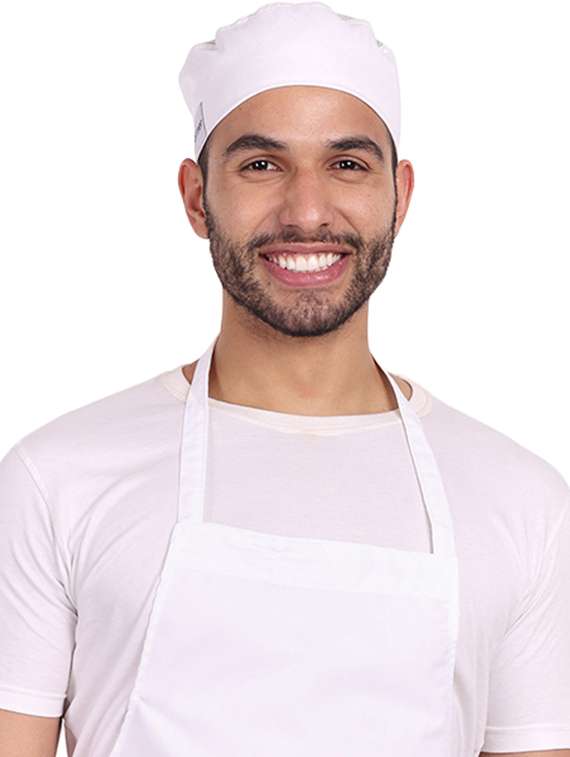 uniformer solid white apron - 20021786 -  Standard Image - 1