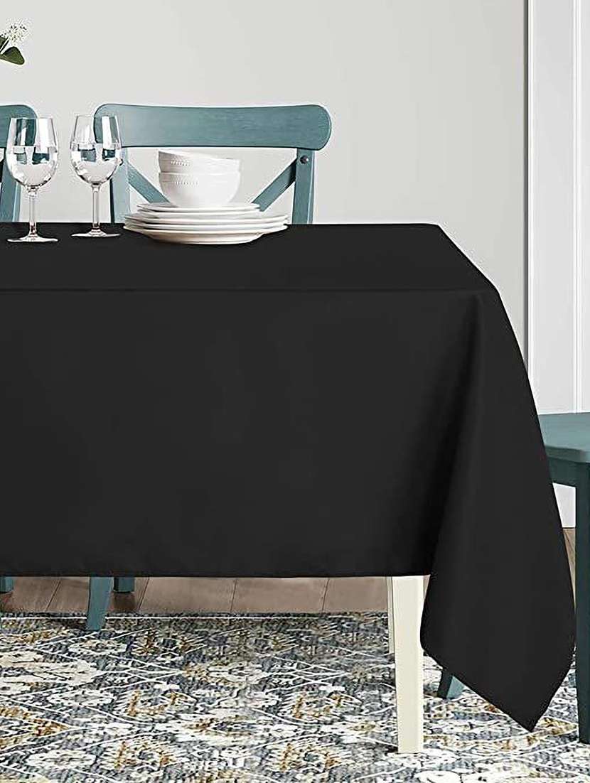 uniformer solid black table cloth