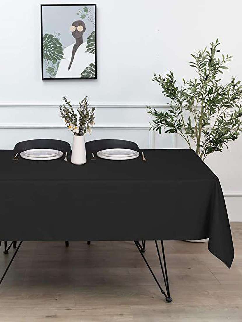 uniformer solid black table cloth
