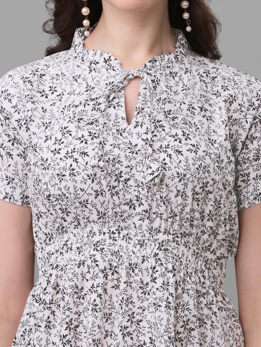 women's tiered dress floral dress - 20021806 - Standard Image - 4