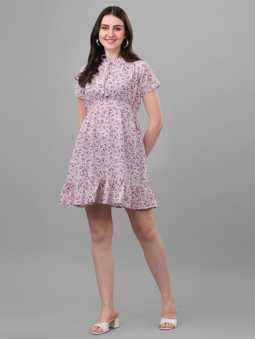 women's tiered dress floral dress - 20021809 - Standard Image - 1