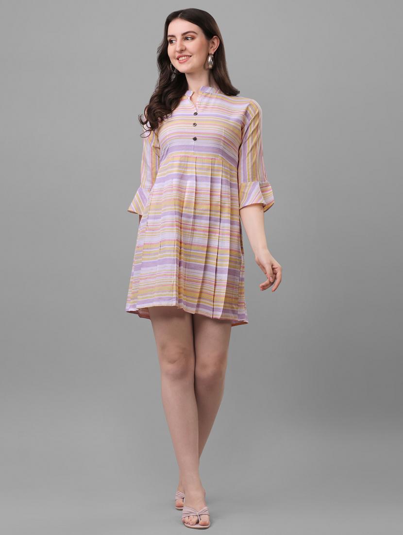 women's striped dress - 20021813 - Standard Image - 1