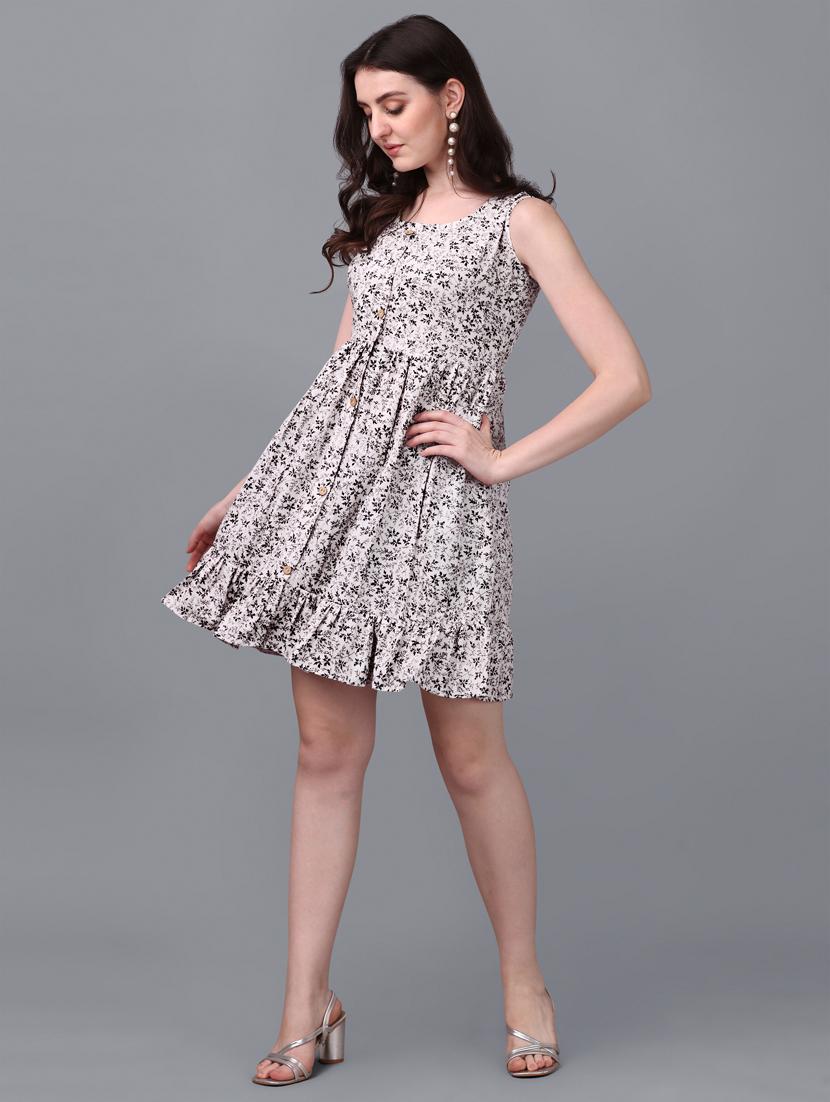 women's tiered dress floral dress - 20021814 - Standard Image - 1