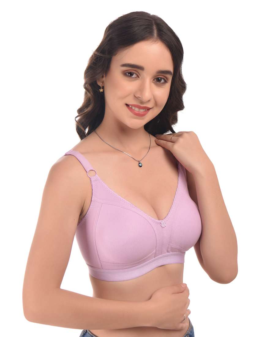 purple hosiery minimizer bra - 20021864 -  Standard Image - 1