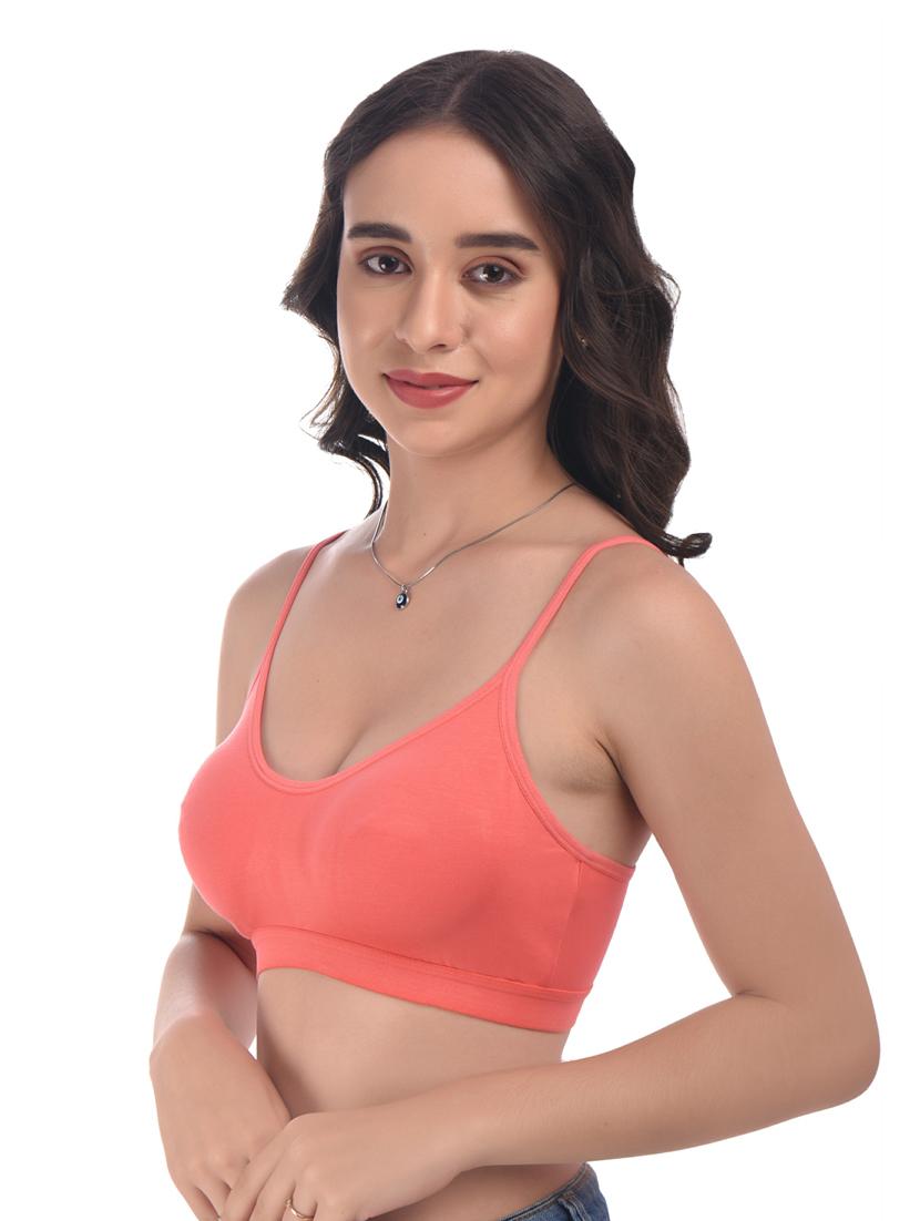 orange hosiery sports bra - 20021881 - Standard Image - 1