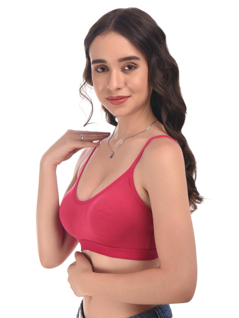 red hosiery sports bra - 20021882 - Standard Image - 1
