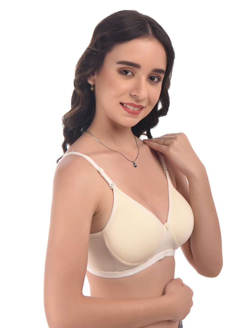 cream hosiery push up bra - 20021897 -  Standard Image - 1