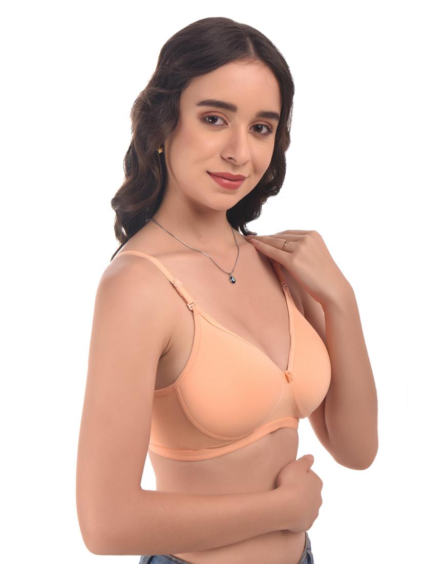 orange hosiery push up bra - 20021899 - Standard Image - 1
