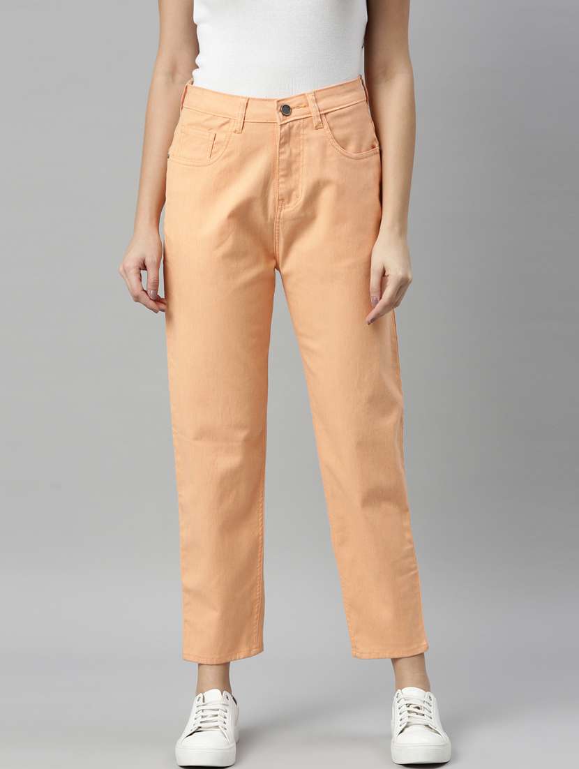 women's plain mom fit jeans