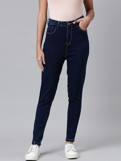 women's plain slim fit jeans - 20022596 - Standard Image - 0