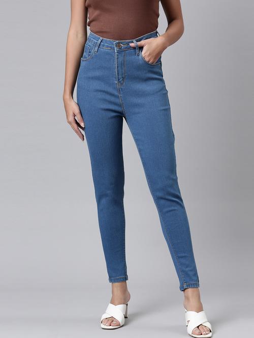 women's plain slim fit jeans - 20022597 - Standard Image - 0