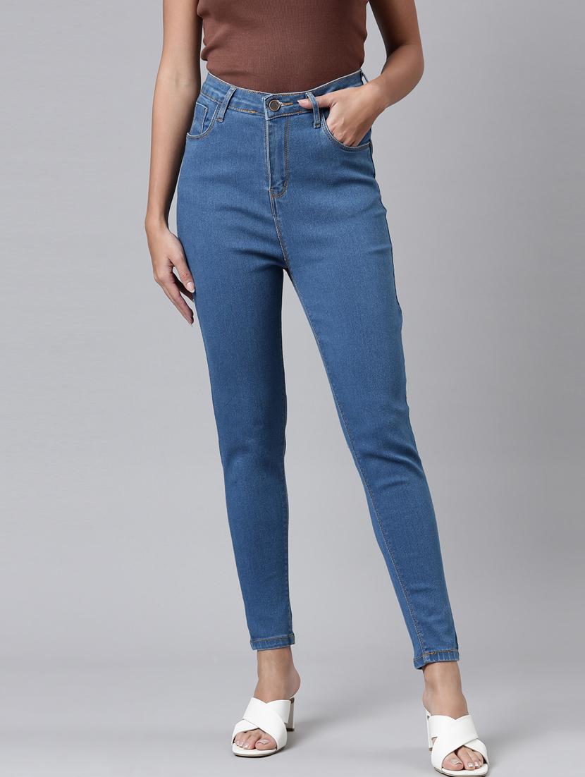 women's plain slim fit jeans - 20022597 - Zoom Image - 0