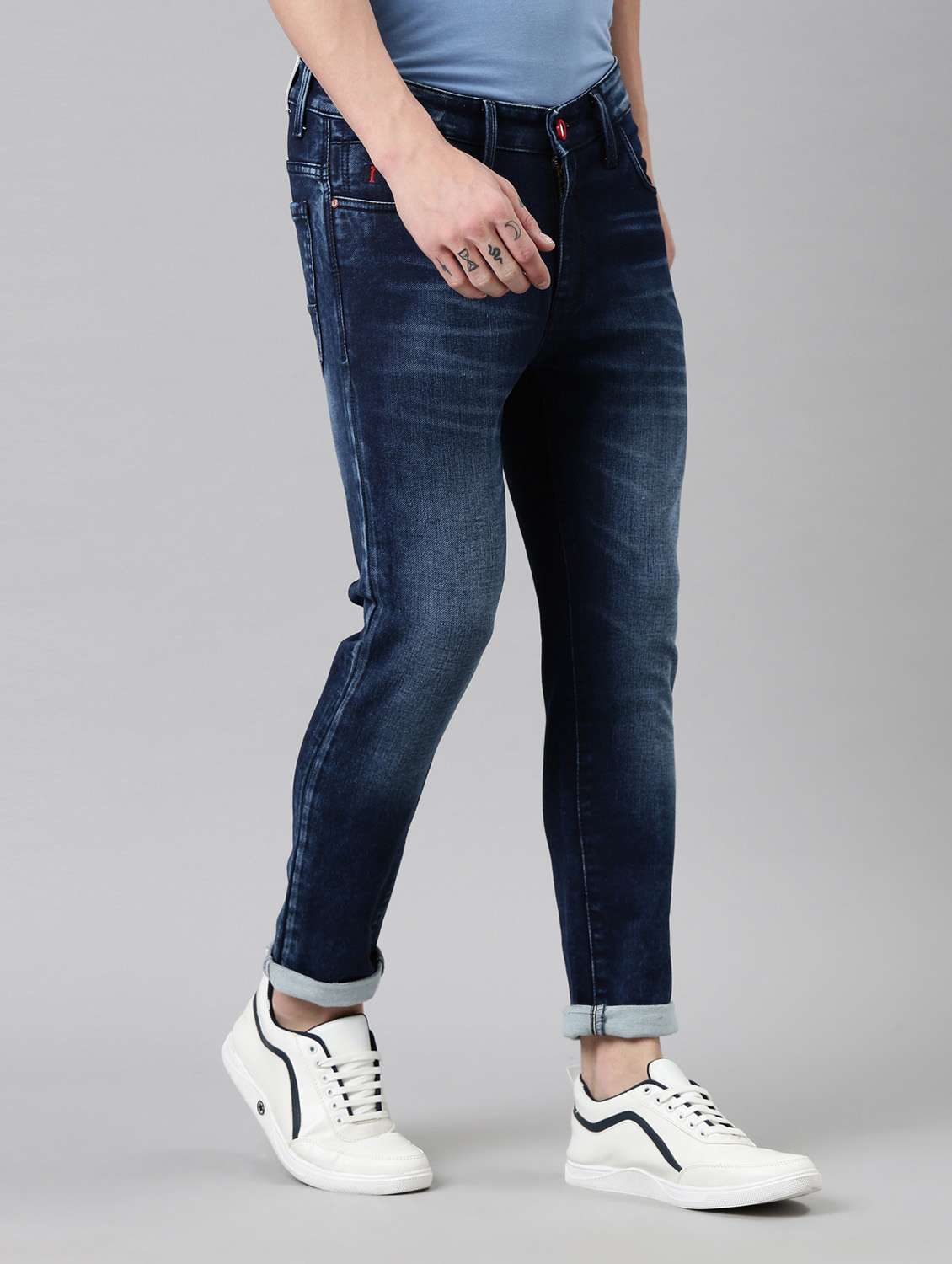 mens slim fit plain jeans - 20022625 -  Standard Image - 1