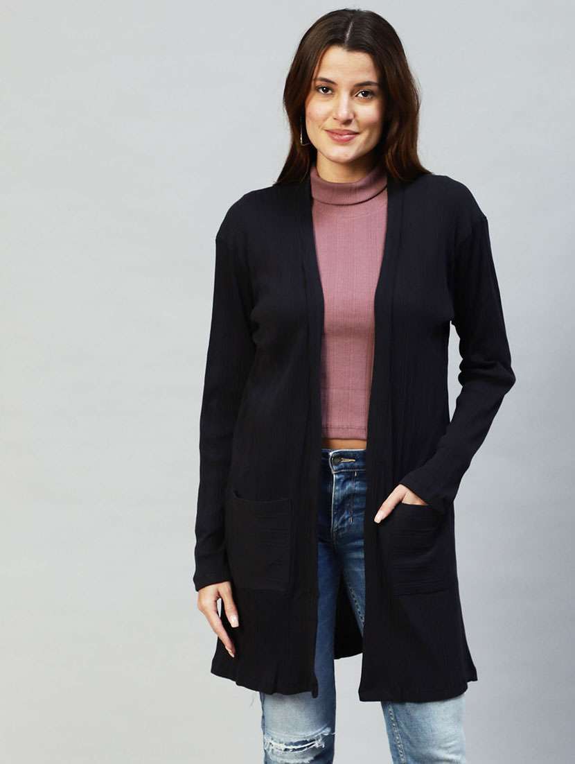 black cotton shrug