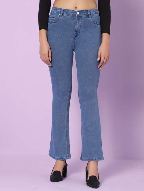 women's plain bootcut jeans - 20023000 - Standard Image - 0