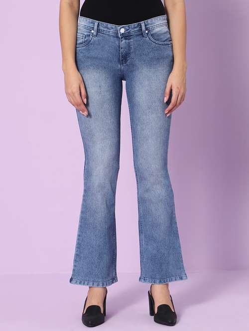 women's plain bootcut jeans - 20023003 -  Standard Image - 0