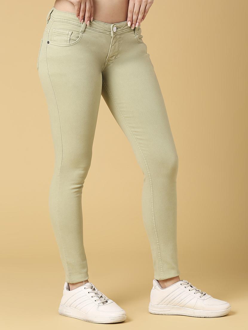 women's plain skinny fit jeans - 20023024 - Standard Image - 1