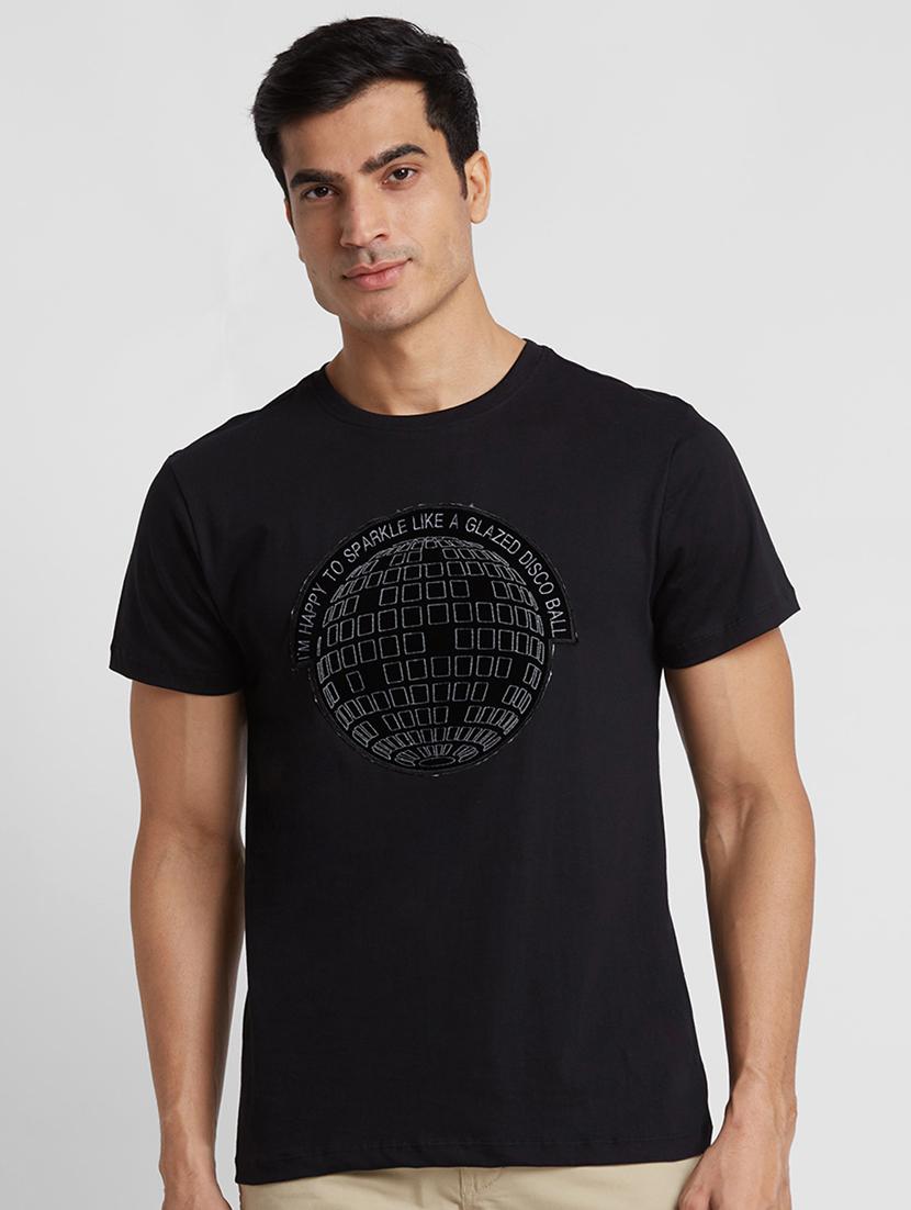 round neck printed regular t-shirt - 20023048 - Zoom Image - 0