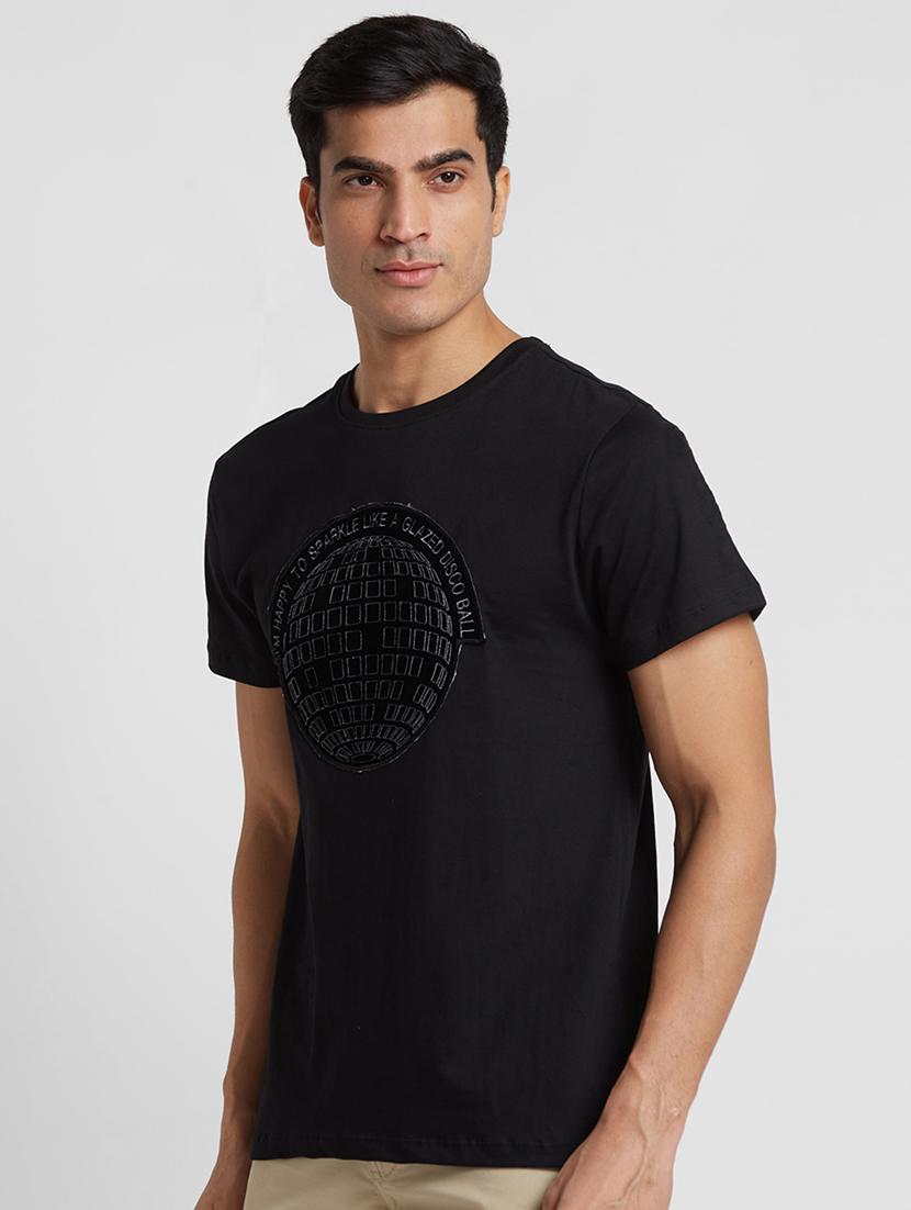 round neck printed regular t-shirt - 20023048 - Standard Image - 1