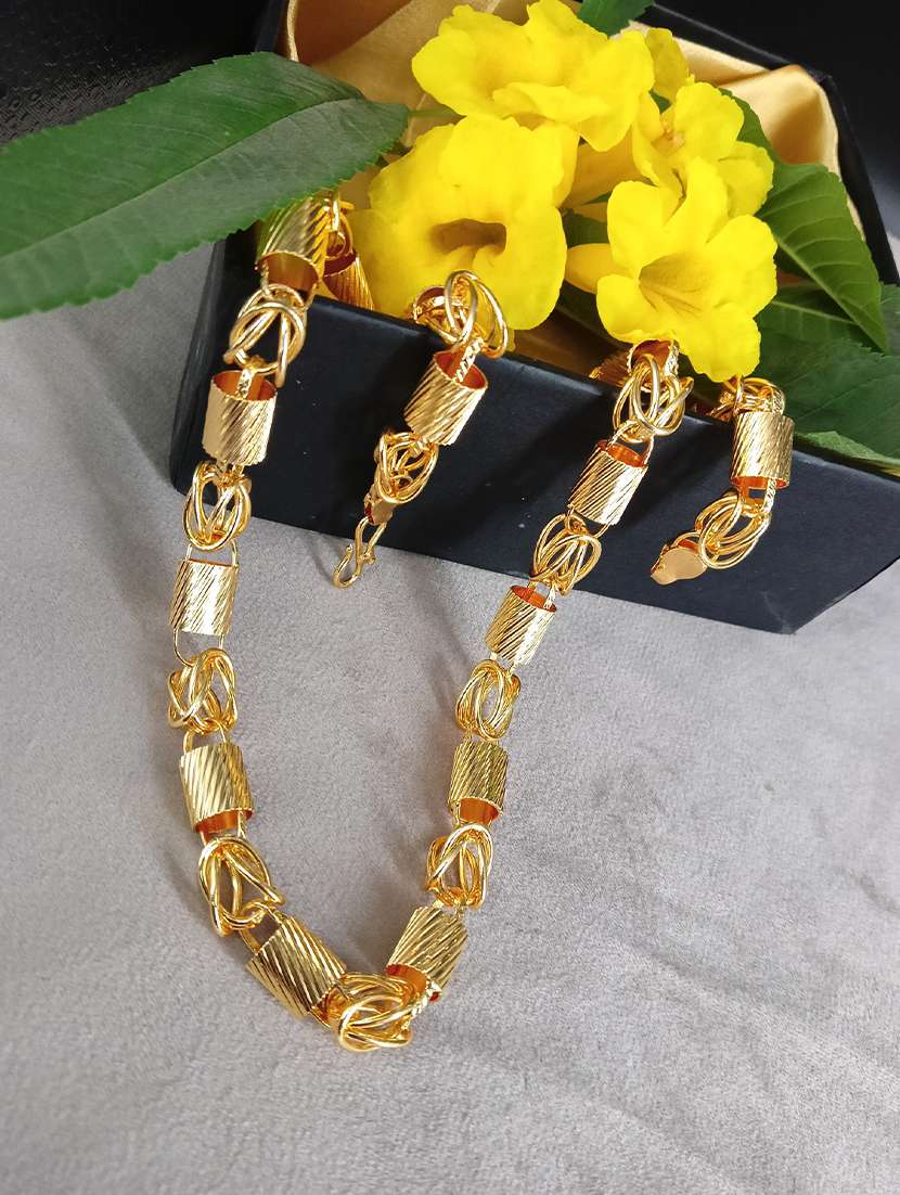 hemrupa gold plated chain for men 