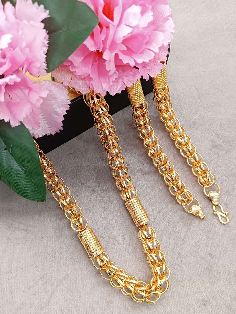 hemrupa gold plated chain for men 