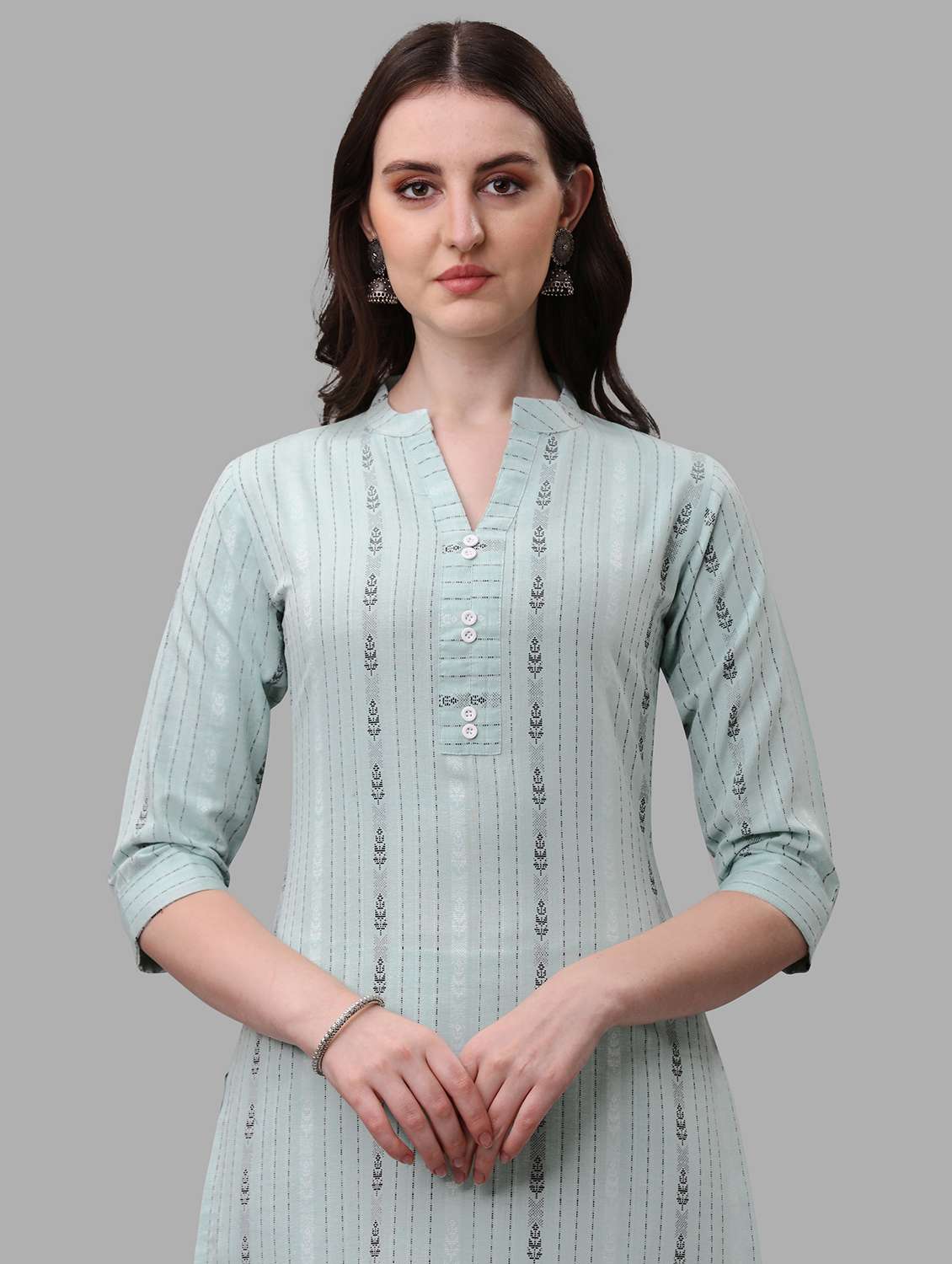 women cotton kurta pant with dupatta set - 20023632 - Standard Image - 4