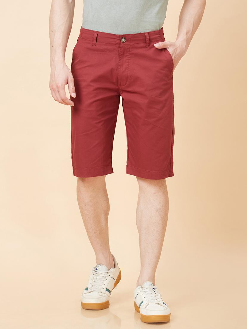 mid rise solid bermuda shorts - 20023803 -  Zoom Image - 0