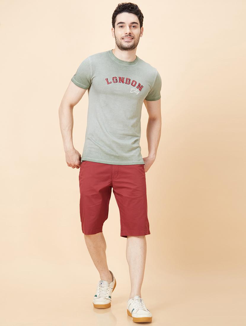 mid rise solid bermuda shorts - 20023803 - Standard Image - 4