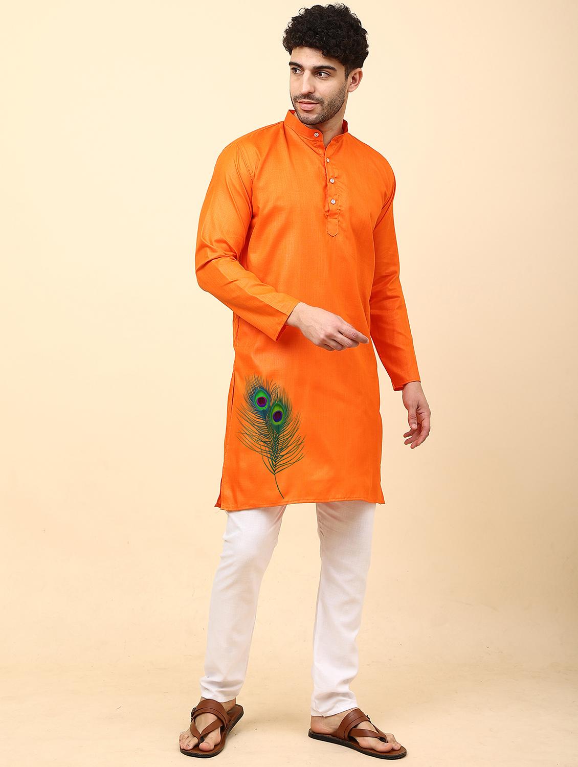 printed kurta pyjama ethnic wear set - 20023855 - Standard Image - 1