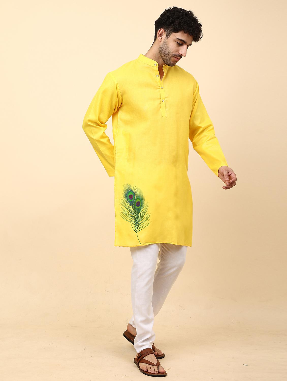 printed kurta pyjama ethnic wear set - 20023859 - Standard Image - 1