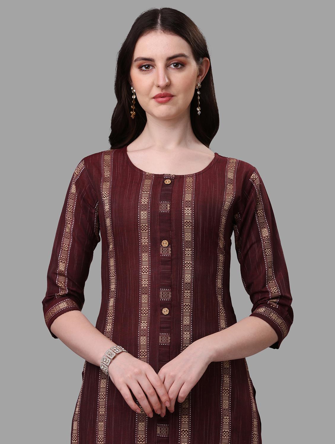 cotton kurta pant with dupatta set - 20024632 - Standard Image - 4
