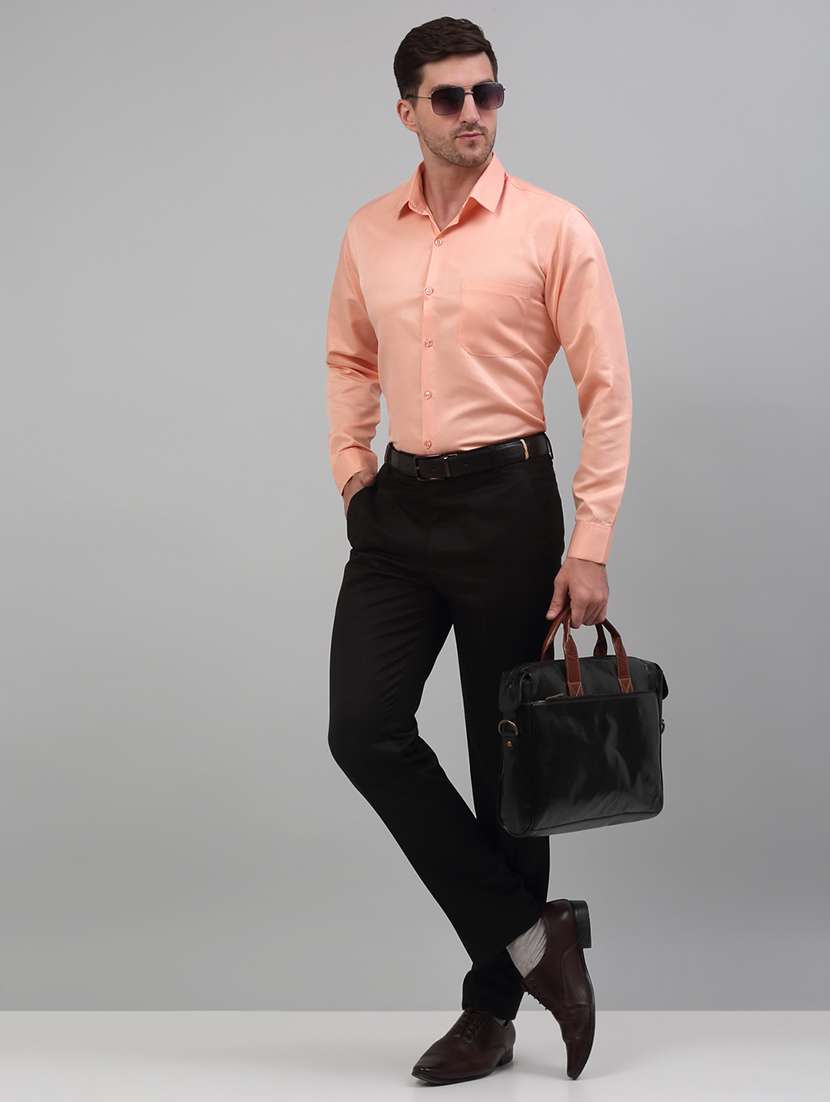 mens solids formal shirt - 20024809 - Standard Image - 4