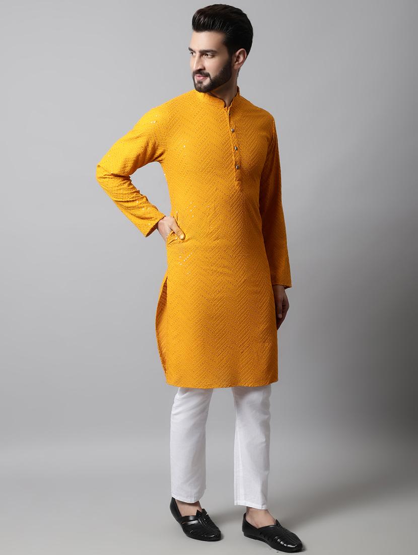 embroidered kurta pyjama set - 20024811 - Standard Image - 1