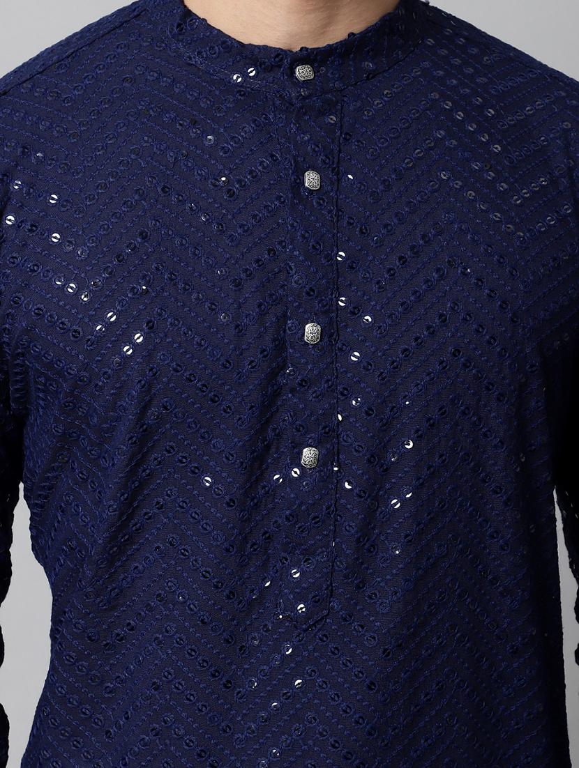 embroidered kurta pyjama set - 20024815 - Standard Image - 4