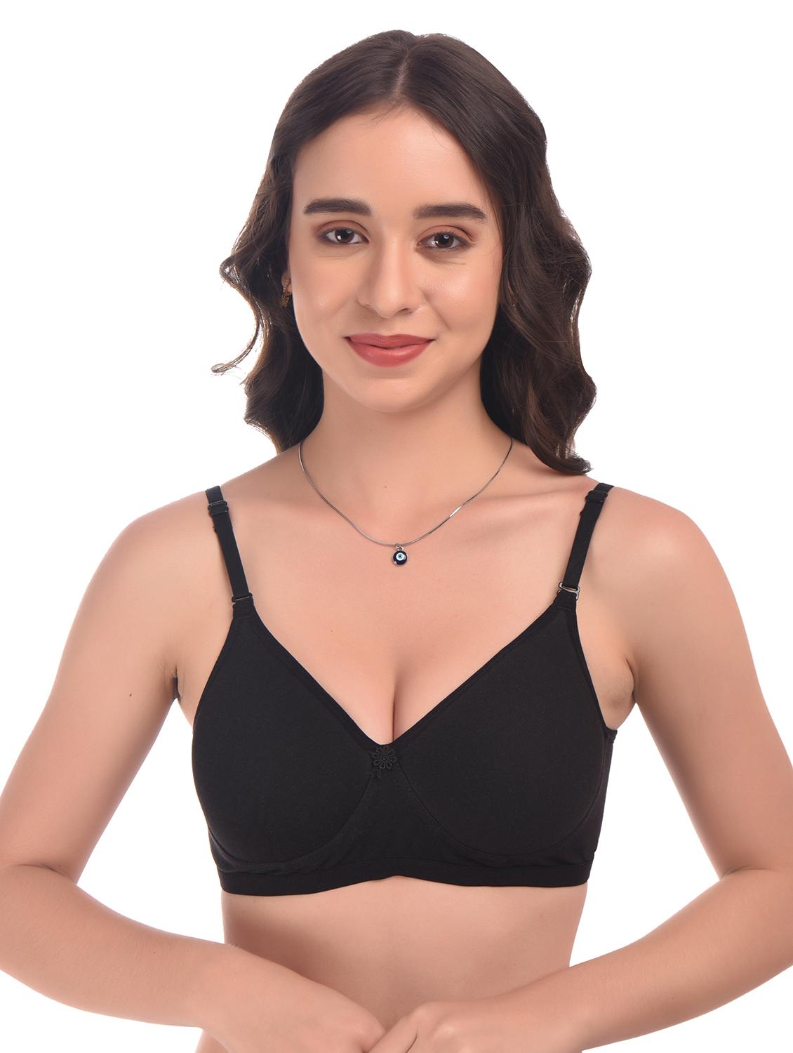 black hosiery tshirt bra