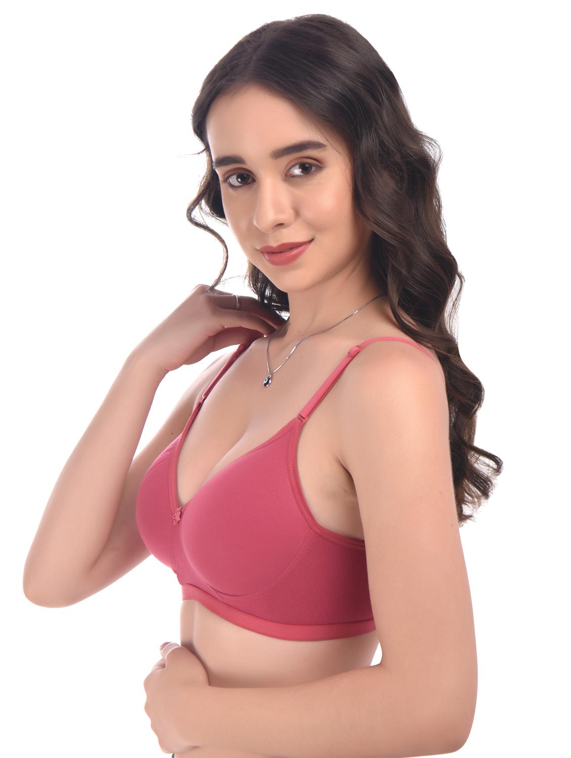 red hosiery tshirt bra - 20024940 - Standard Image - 1