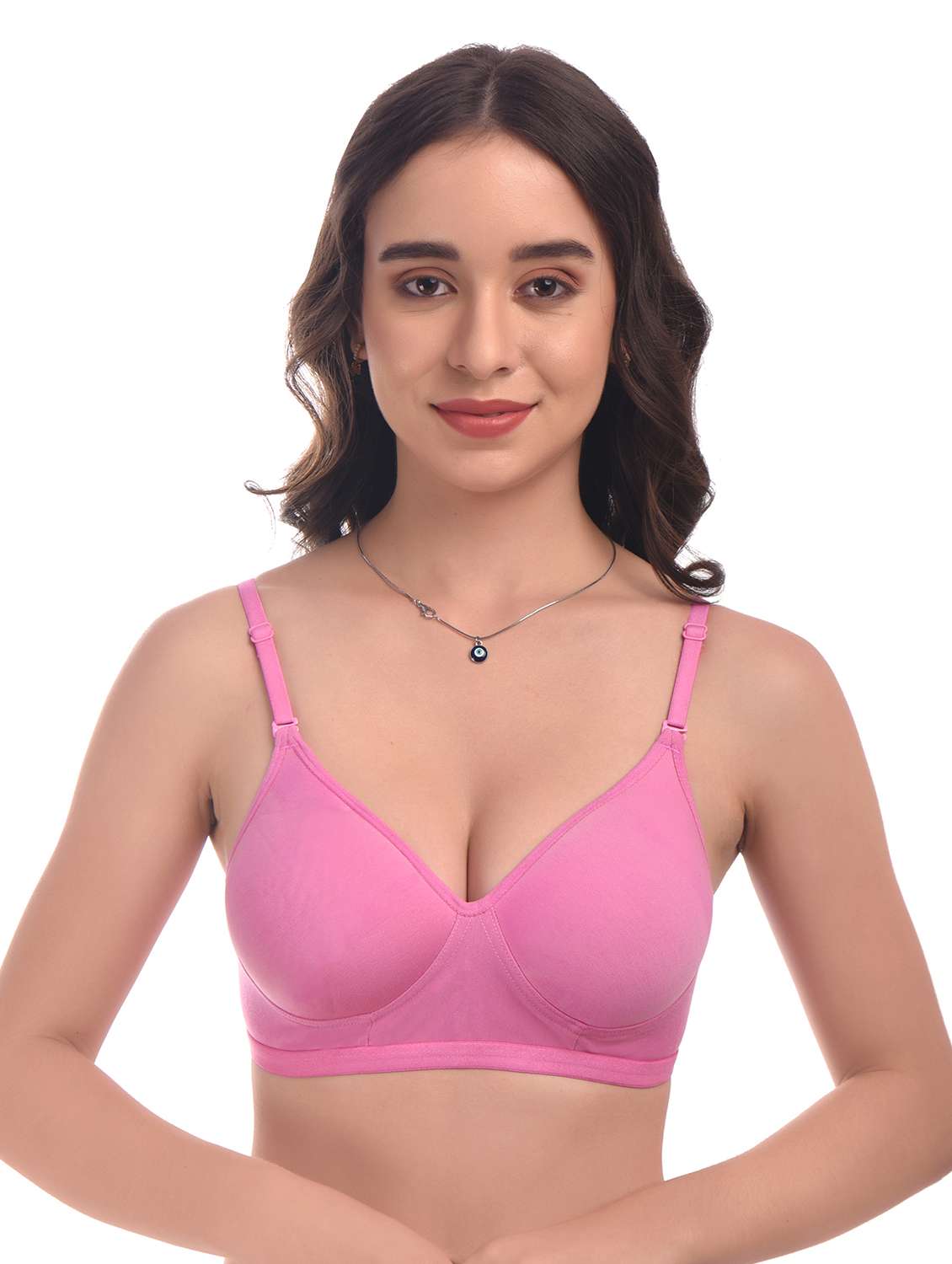 pink hosiery tshirt bra