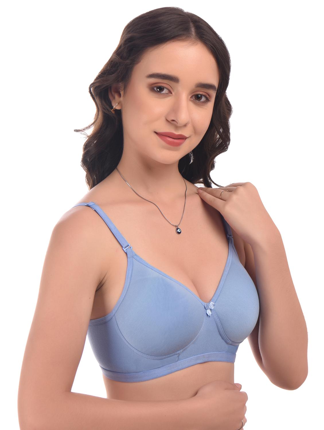 blue hosiery tshirt bra - 20024942 - Standard Image - 1