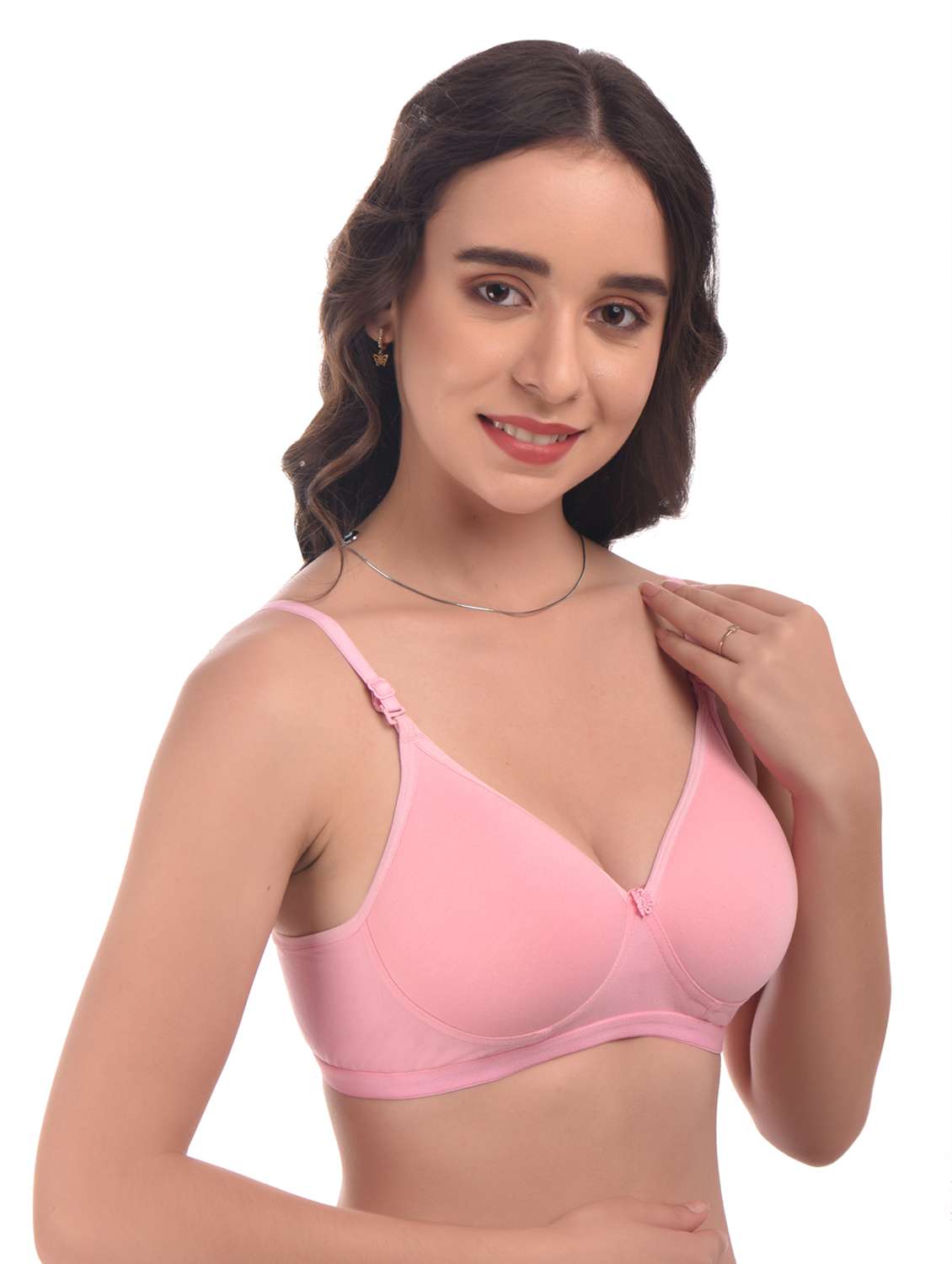 pink hosiery tshirt bra - 20024943 -  Standard Image - 1