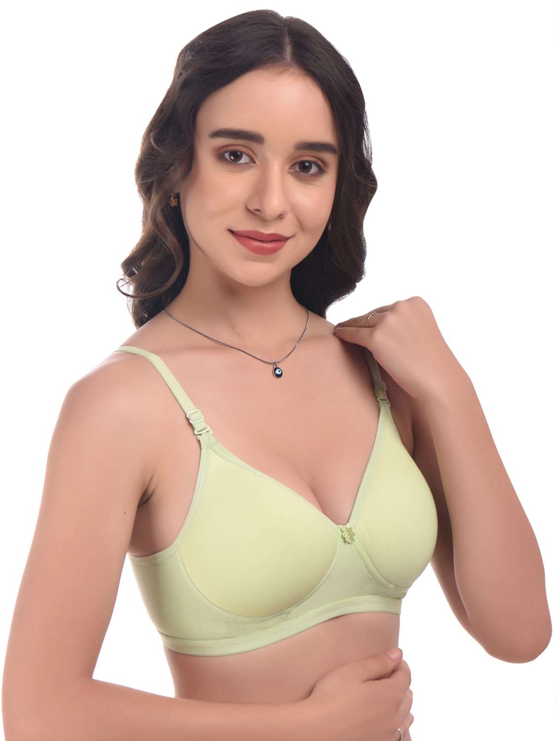 green hosiery tshirt bra - 20024945 -  Standard Image - 1
