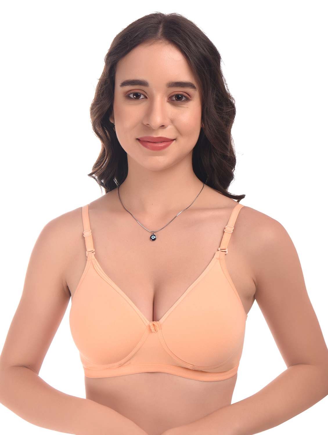 orange hosiery tshirt bra