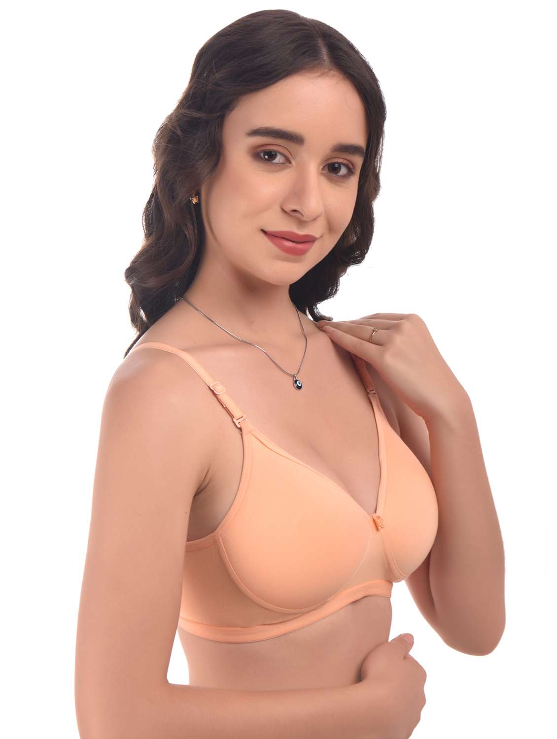 orange hosiery tshirt bra - 20024946 -  Standard Image - 1