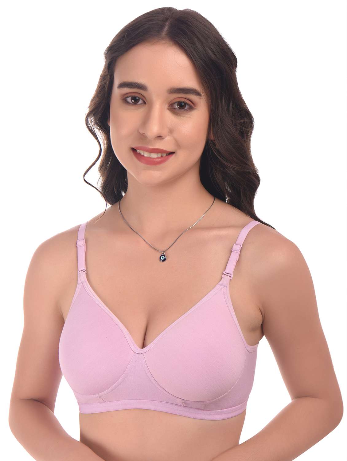 purple hosiery tshirt bra