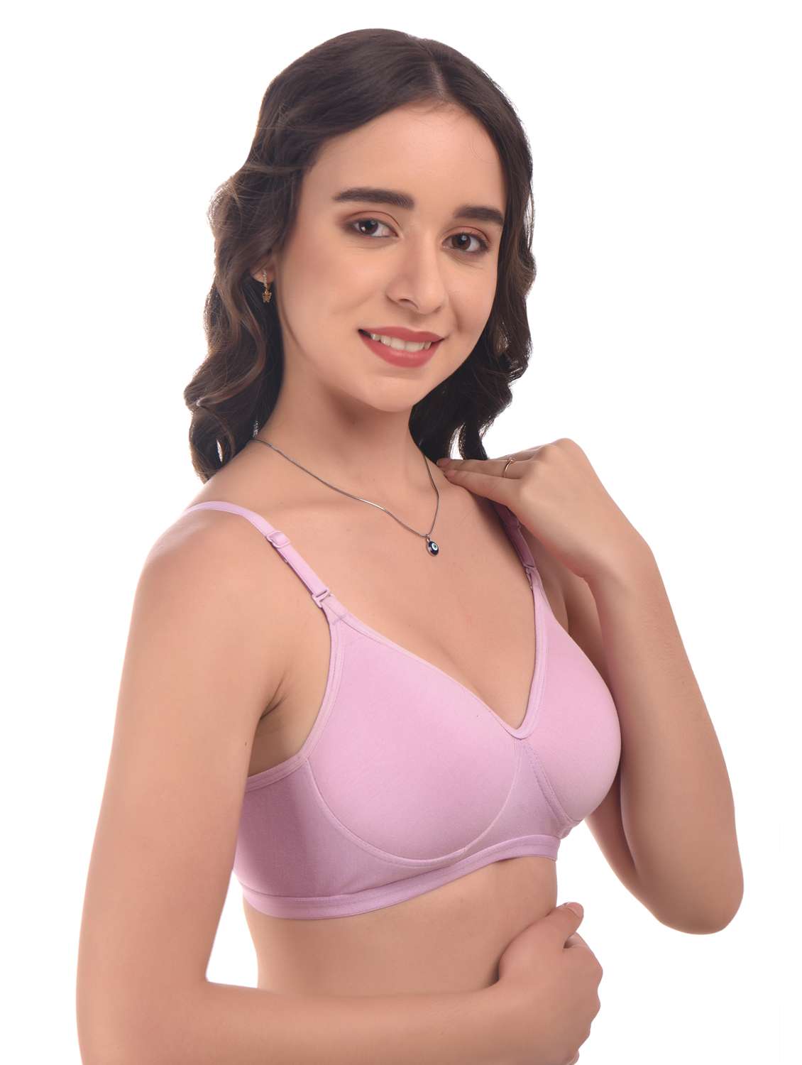 purple hosiery tshirt bra - 20024947 -  Standard Image - 1