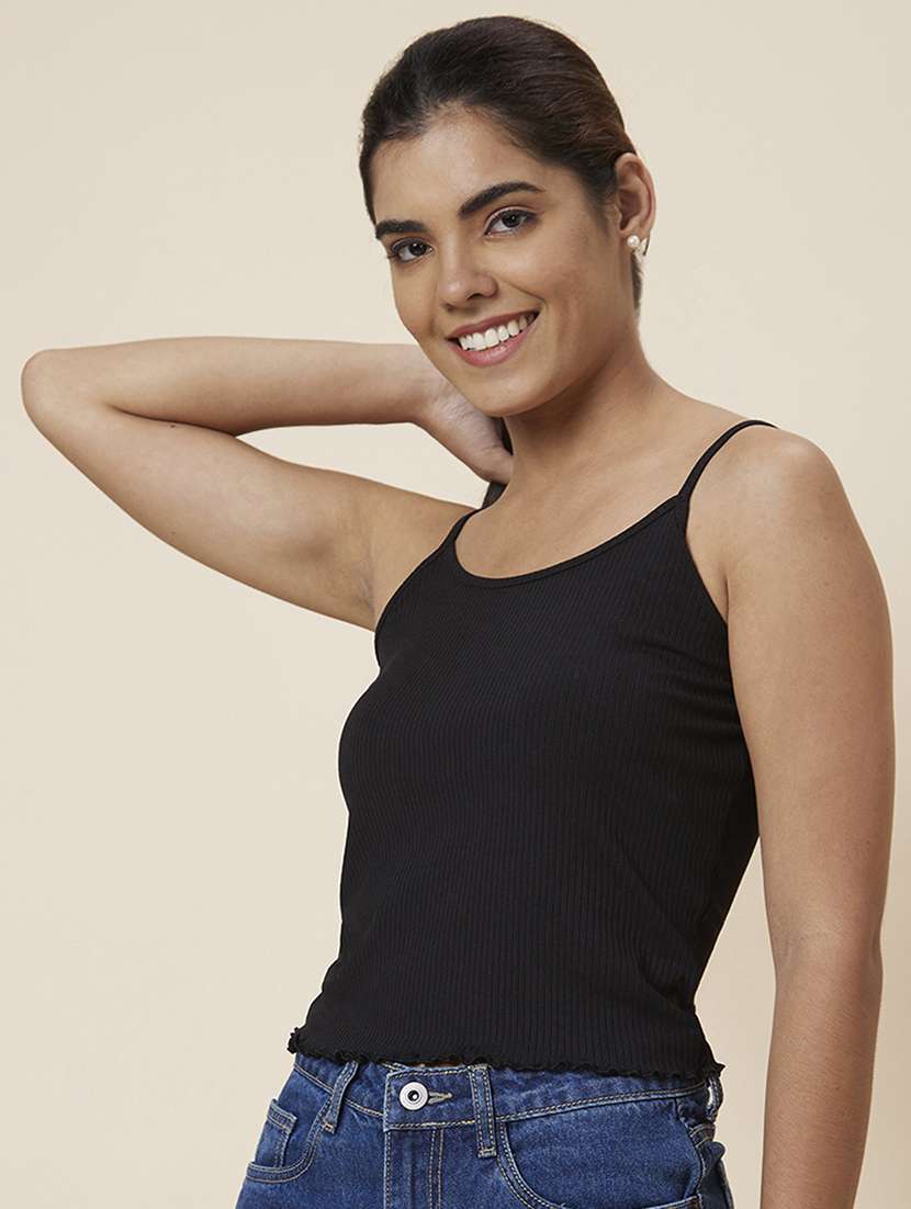 women's straight shoulder strap top - 20025431 -  Standard Image - 1