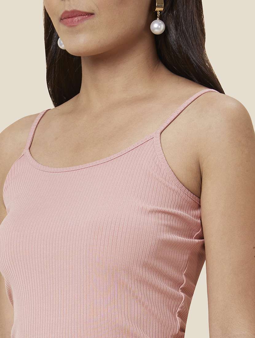 women's crop shoulder strap top - 20025432 -  Standard Image - 4