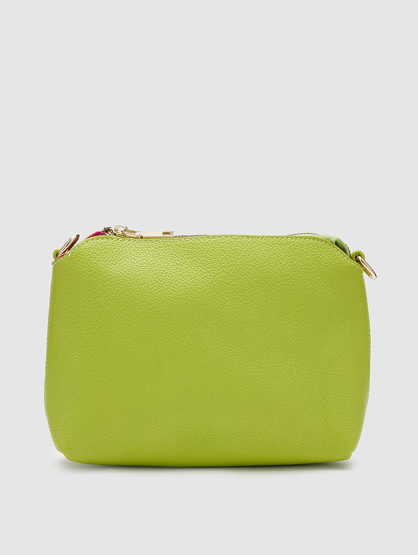 green leatherette (pu) hobo handbag - 20025452 - Standard Image - 1