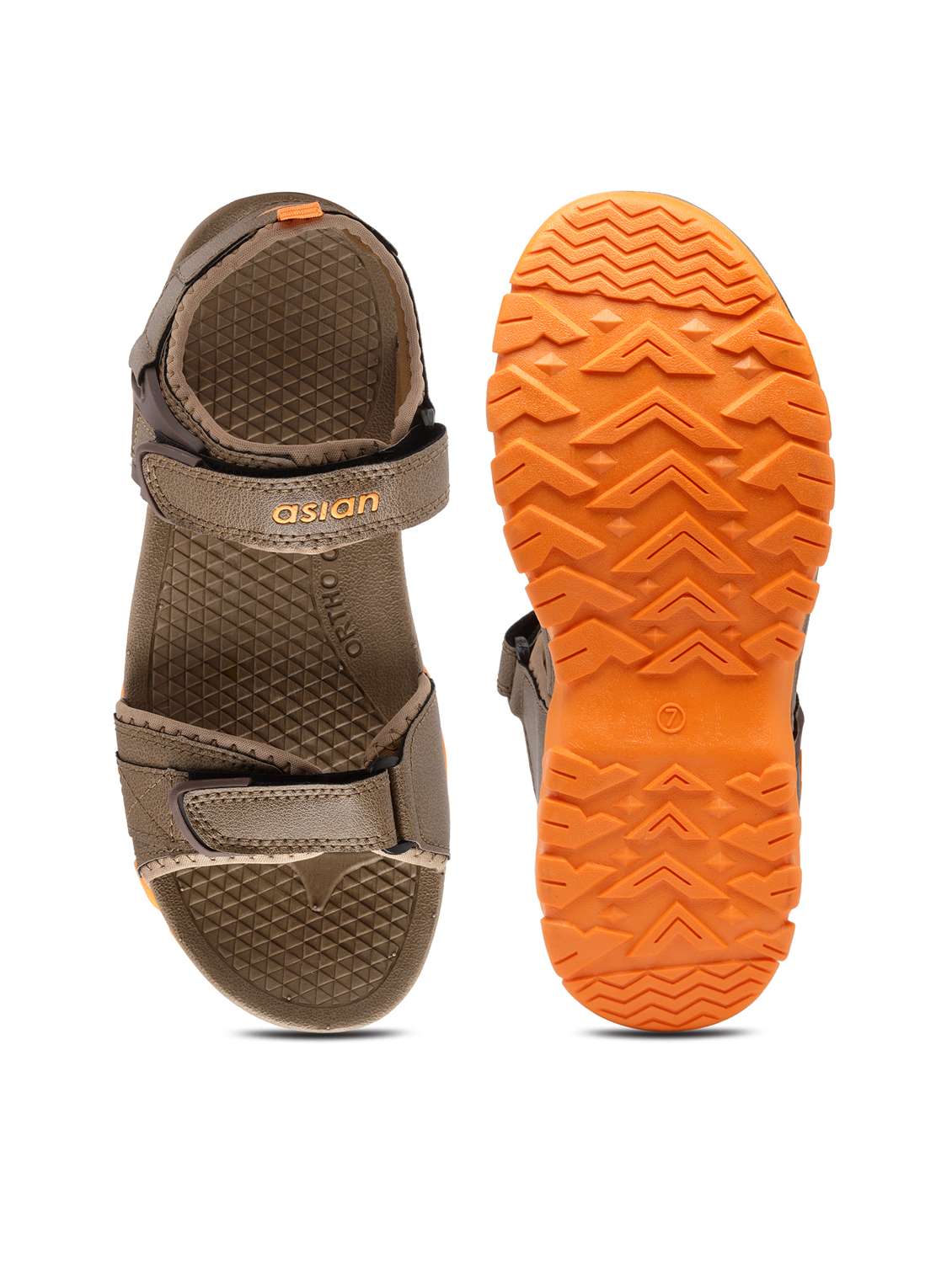 men brown slip on floater - 20025783 -  Standard Image - 4